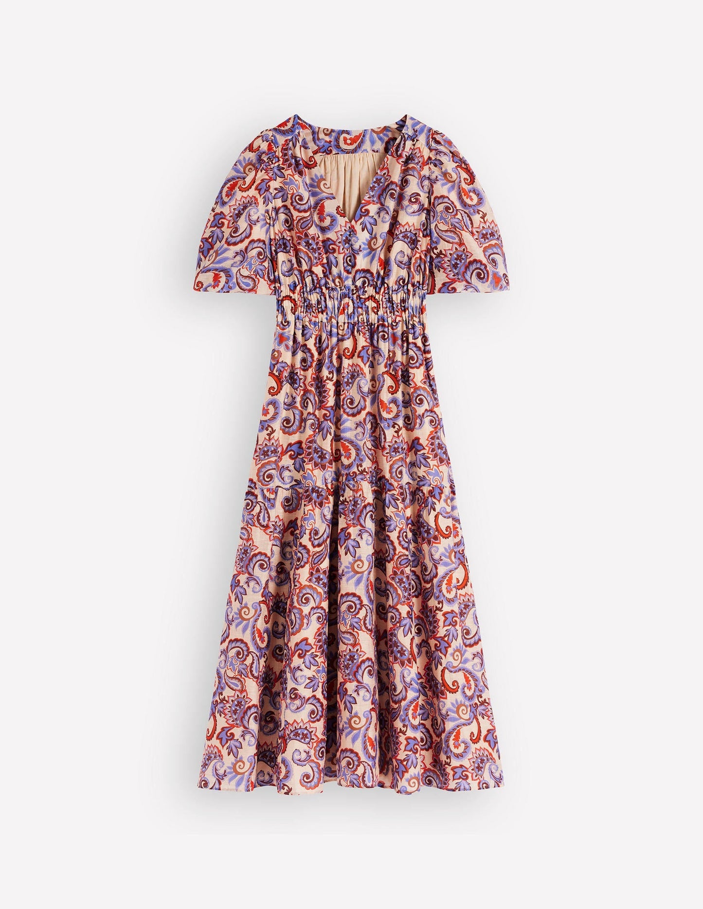 Irene Occasion Dress-Almond Milk, Paisley