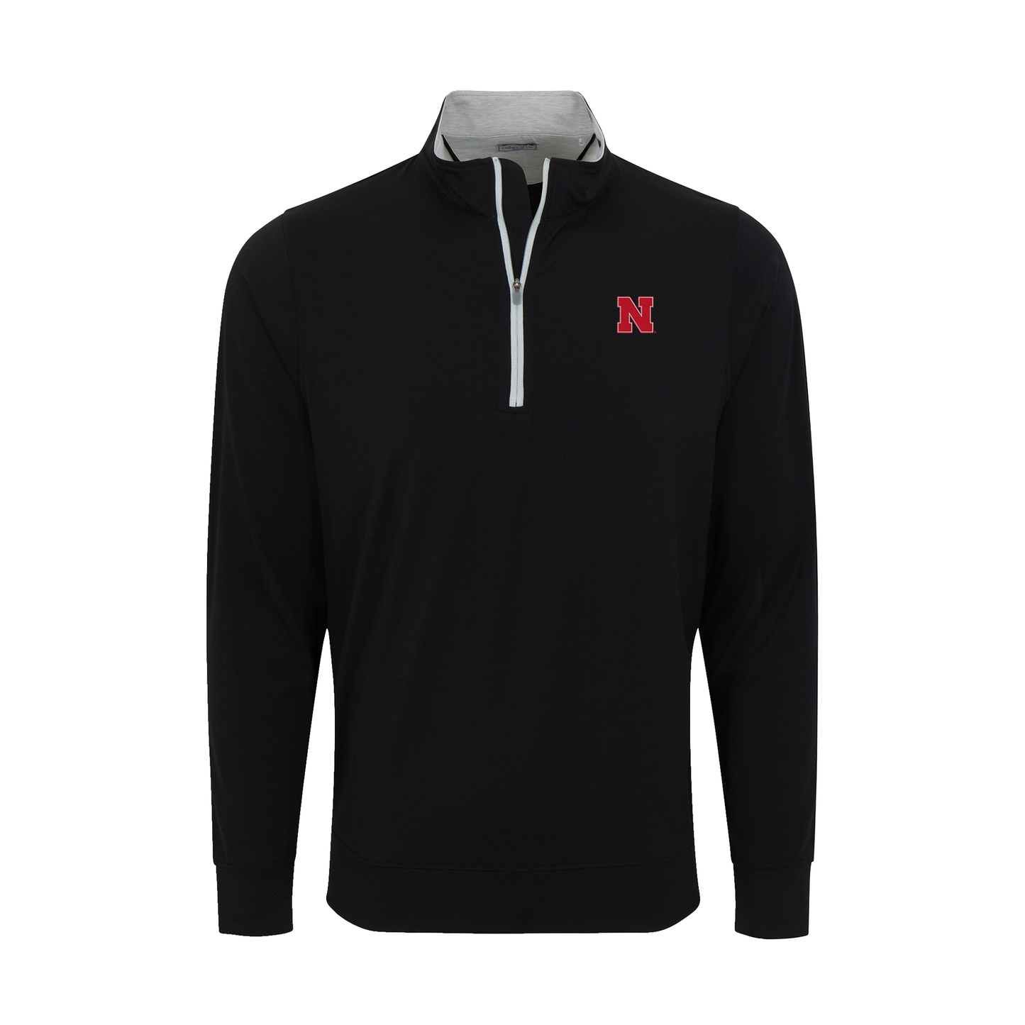 Nebraska DriRelease® Performance Pullover Black with Light Grey Trim