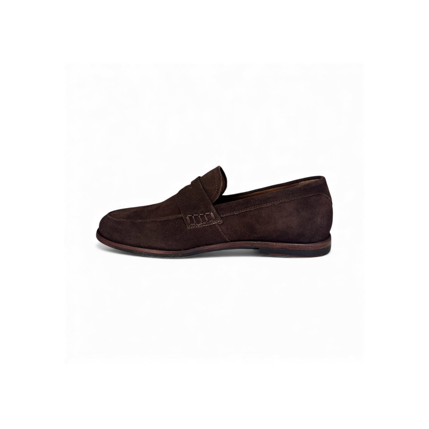 Naples Penny Loafers Chocolate Brown Suede