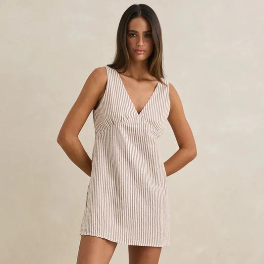 Rhythm Valley Stripe Mini Dress