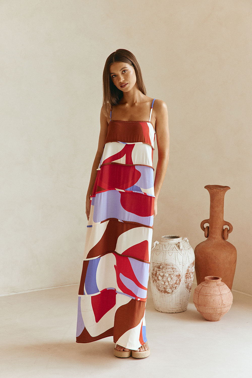 Aitana Dress - Valley Red
