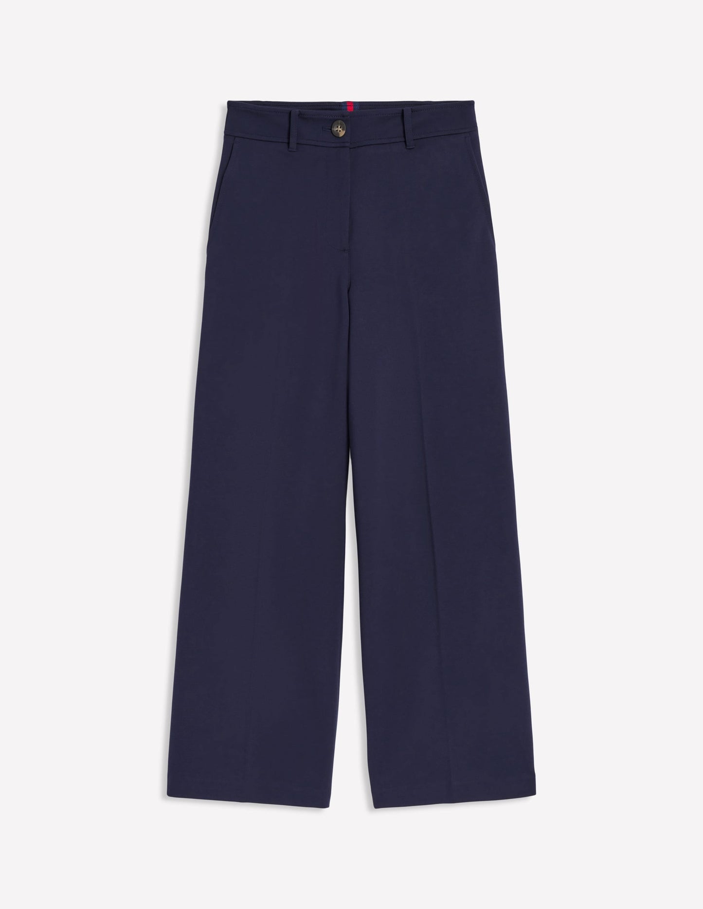 Cropped Ponte Pants-Navy