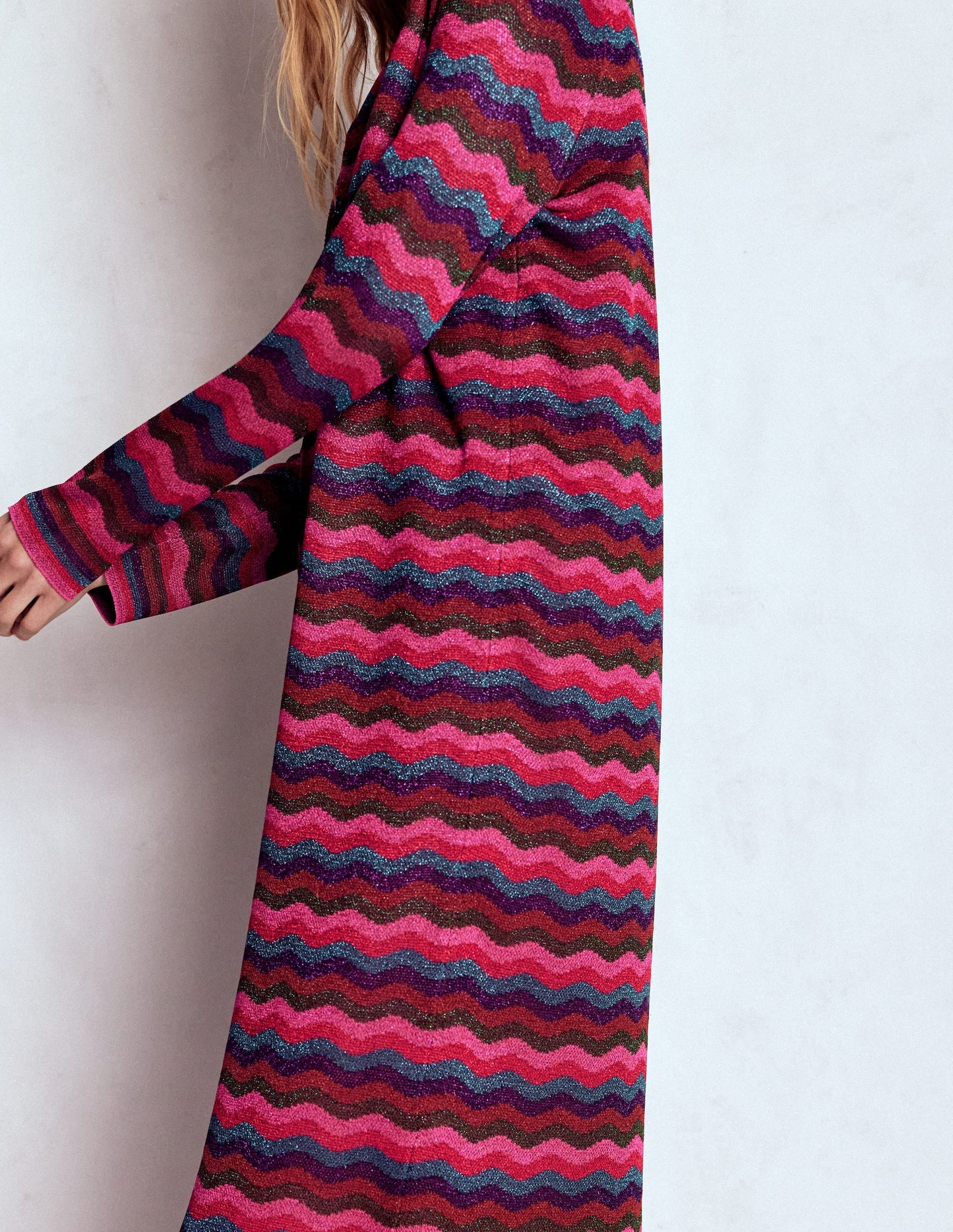 Edge to Edge Cardigan Coat-Multi