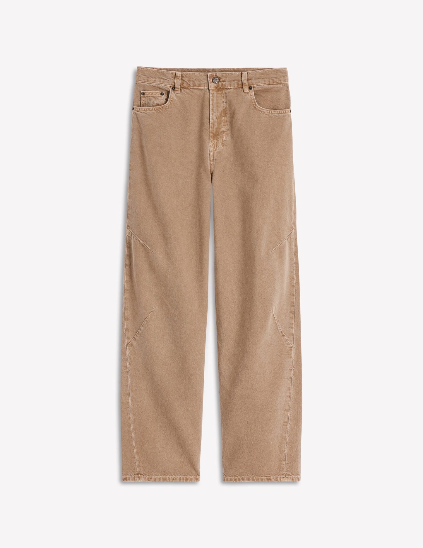 Barrel Jeans-Tobacco