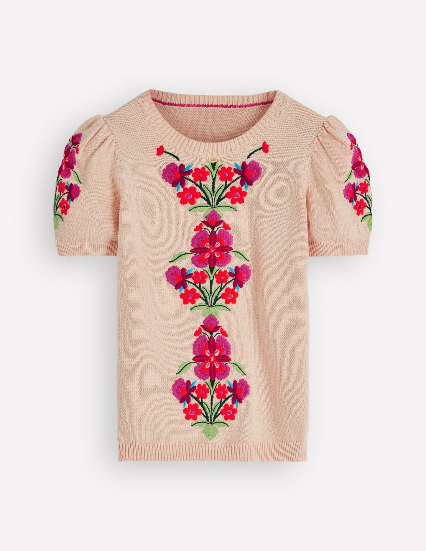 Monica Knitted T-Shirt-Ivory