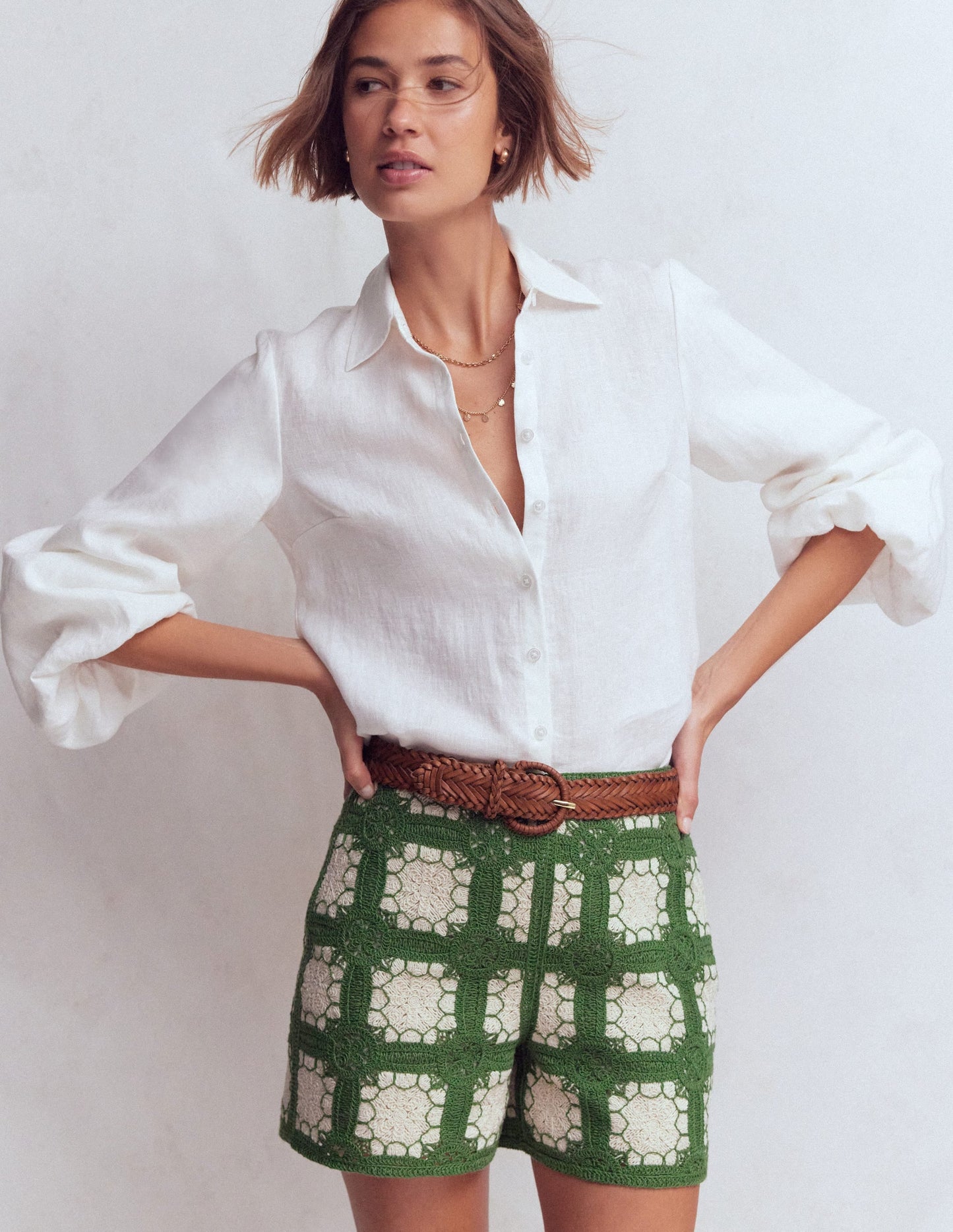 Crochet Shorts-Multi