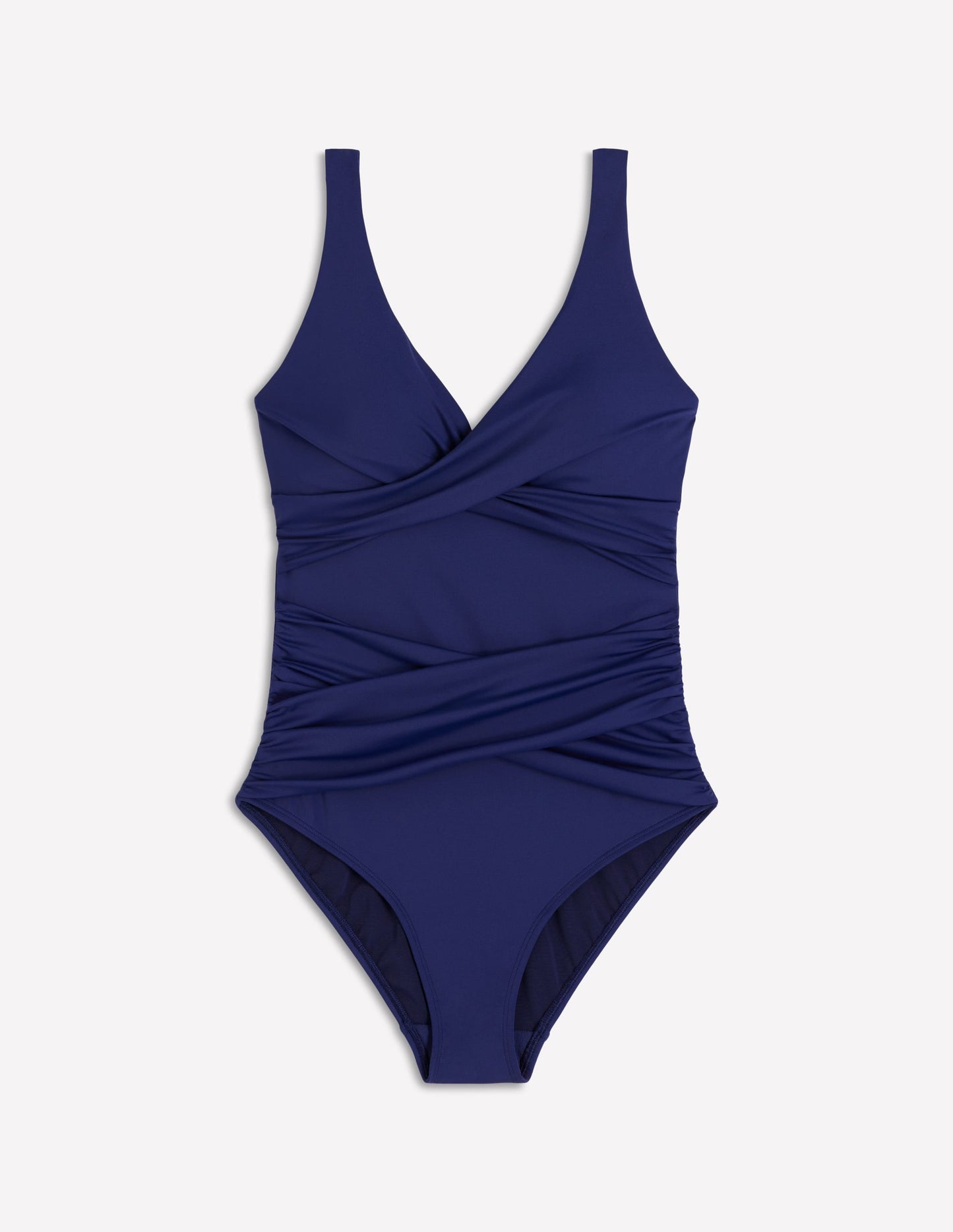 Cannes Cross Wrap Swimsuit-Navy