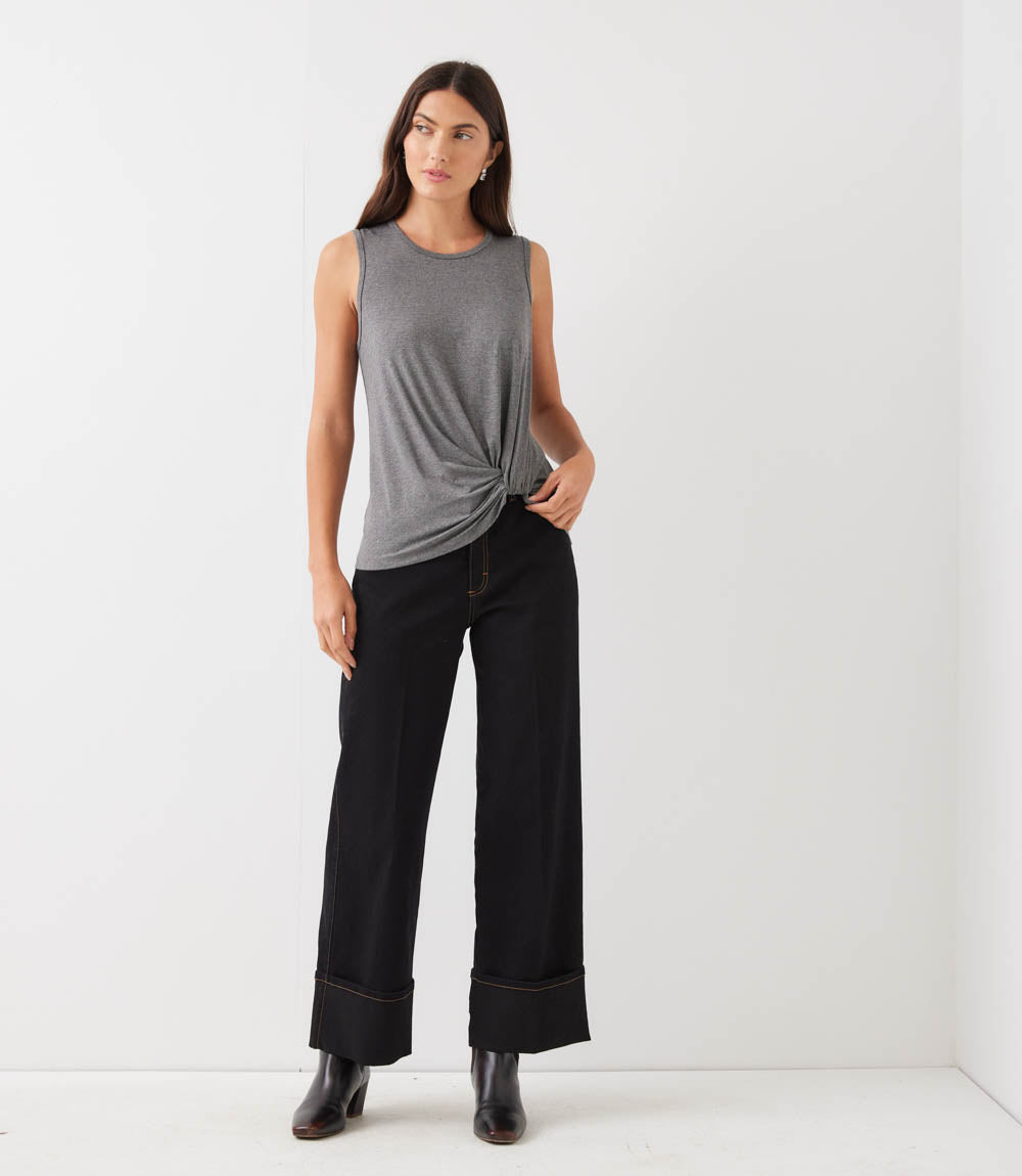 Sleeveless Pick-Up Top