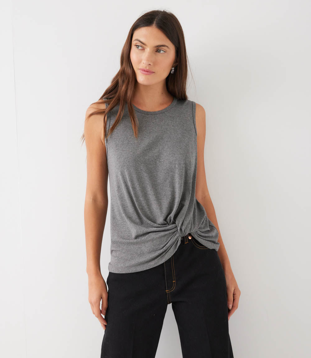 Sleeveless Pick-Up Top