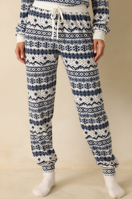 Z Supply Vanilla Ice Twilight Fairisle Jogger Pajama Pants